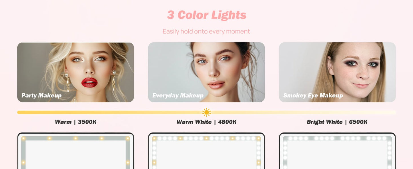 🔥VENTE CHAUDE D'ÉTÉ -49%🔥 Miroir de maquillage pare-soleil