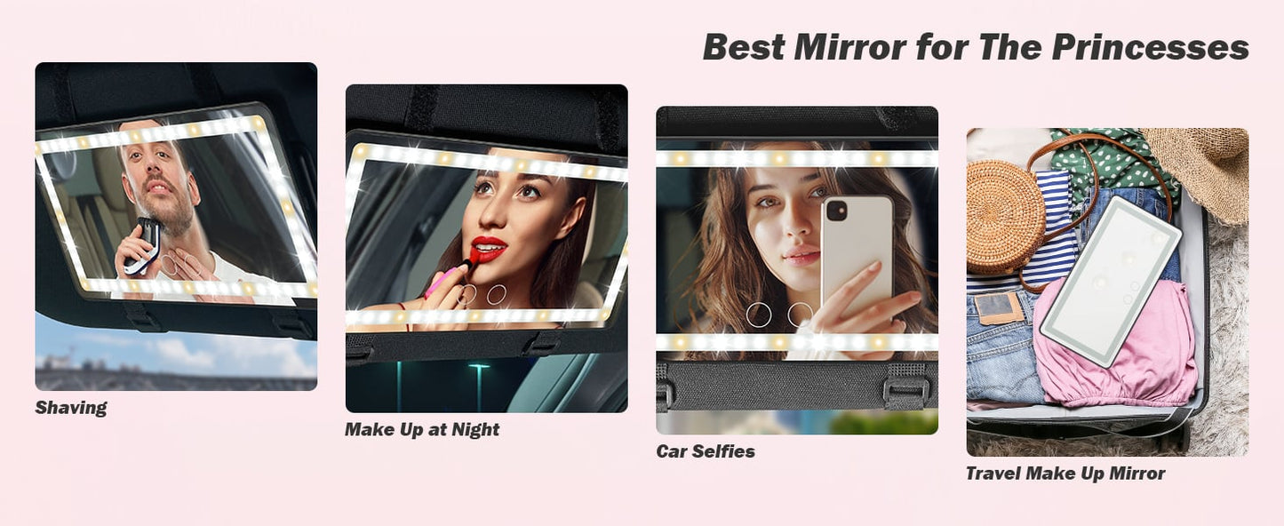 🔥VENTE CHAUDE D'ÉTÉ -49%🔥 Miroir de maquillage pare-soleil