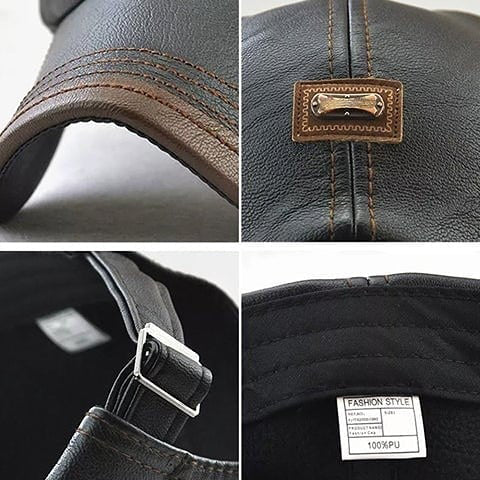 Vente chaude de vacances à 40 % de réduction - Béret en cuir nouvelle mode