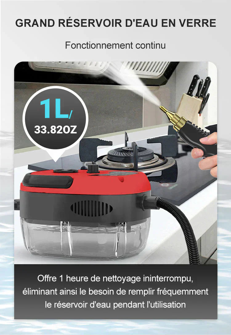 đąDurĂ©e limitĂ©e 50% de rĂ©ductionâš2500W Nettoyeur Ă Vapeur Ă Haute TempĂ©rature PressurisĂ©e Portatifâš