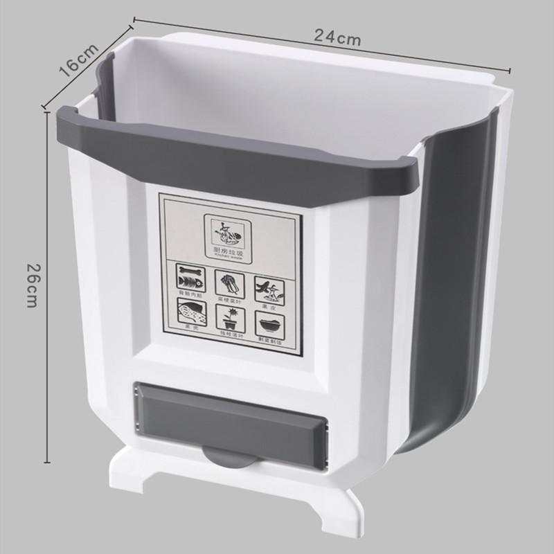 🚀😍Obtenez 5 rouleaux de sacs poubelle gratuitement🗑️Poubelle pliable pour armoires de cuisine✨