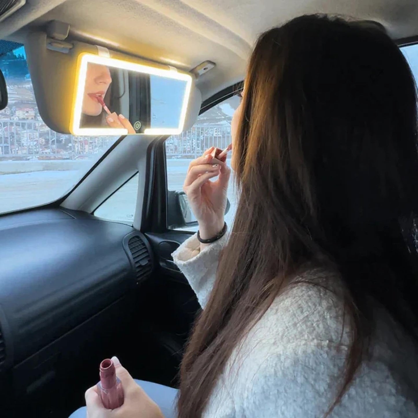 🔥VENTE CHAUDE D'ÉTÉ -49%🔥 Miroir de maquillage pare-soleil