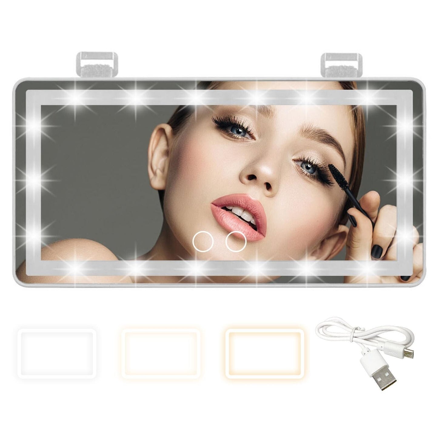 🔥VENTE CHAUDE D'ÉTÉ -49%🔥 Miroir de maquillage pare-soleil