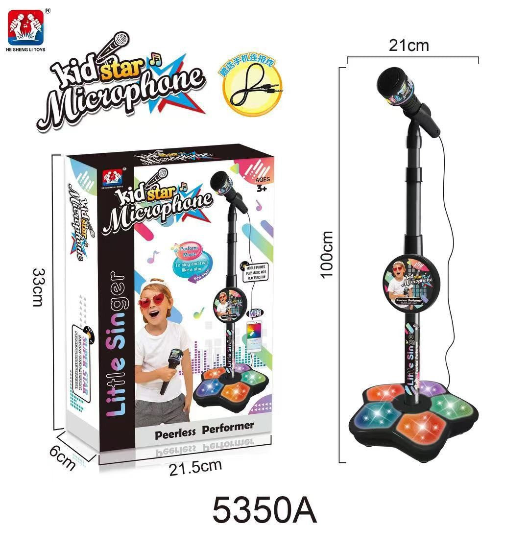 🎄✨ Soldes de Noël – Microphone jouet pour enfants 🎁