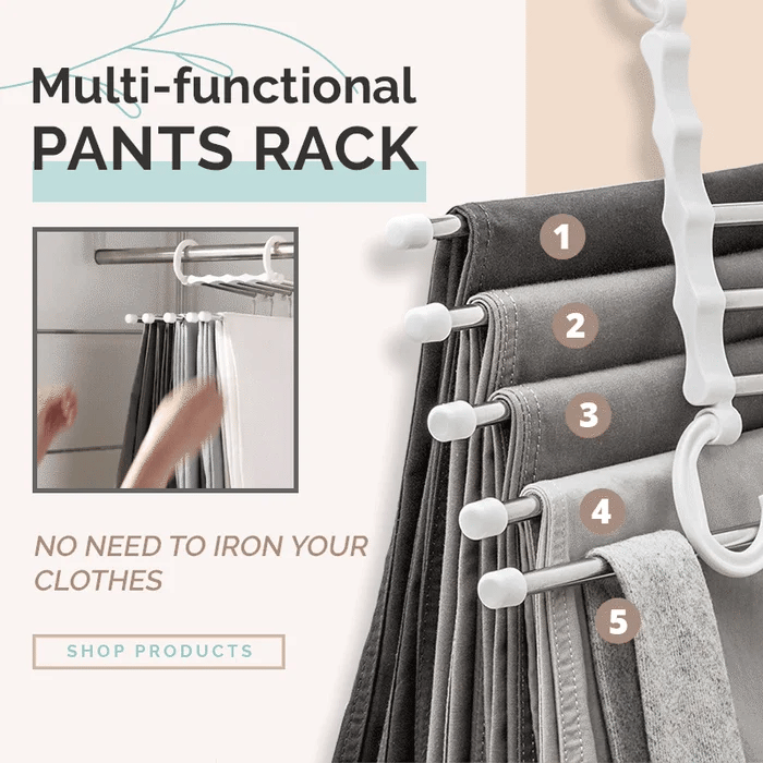 đâš Porte-Pantalons Multifonctionnel â Gain de Place et Pratique đđ