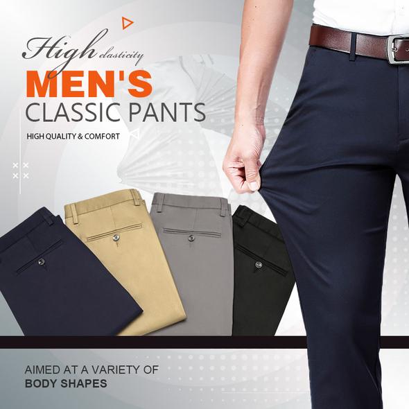 🔥Ventes à chaud🔥Pantalon classique pour hommes avec une grande élasticité
