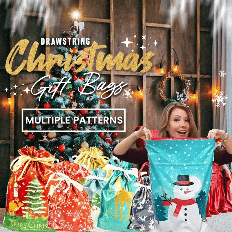🎅🎁Le sac cadeau de Noël parfait avec cordon de serrage