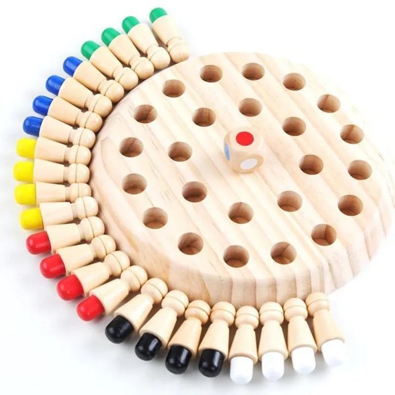 Cadeaux pour enfantsđJeu d'Ă©checs en bois Memory Match Stick
