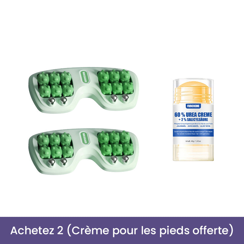 🏆Apaisement Immédiat ! Rouleau de Massage Portable à Deux Têtes pour les Pieds🦶🌿