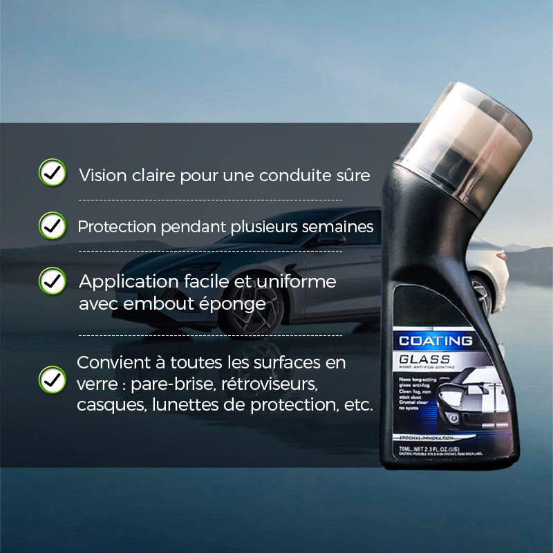 ❄️ Lingette Revêtement Anti-Buée Micromoléculaire – Garde Votre Pare-brise Clair et Sans Buée 🧽✨