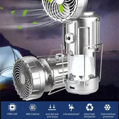 🔥🎁Lanterne de camping LED portable avec ventilateur