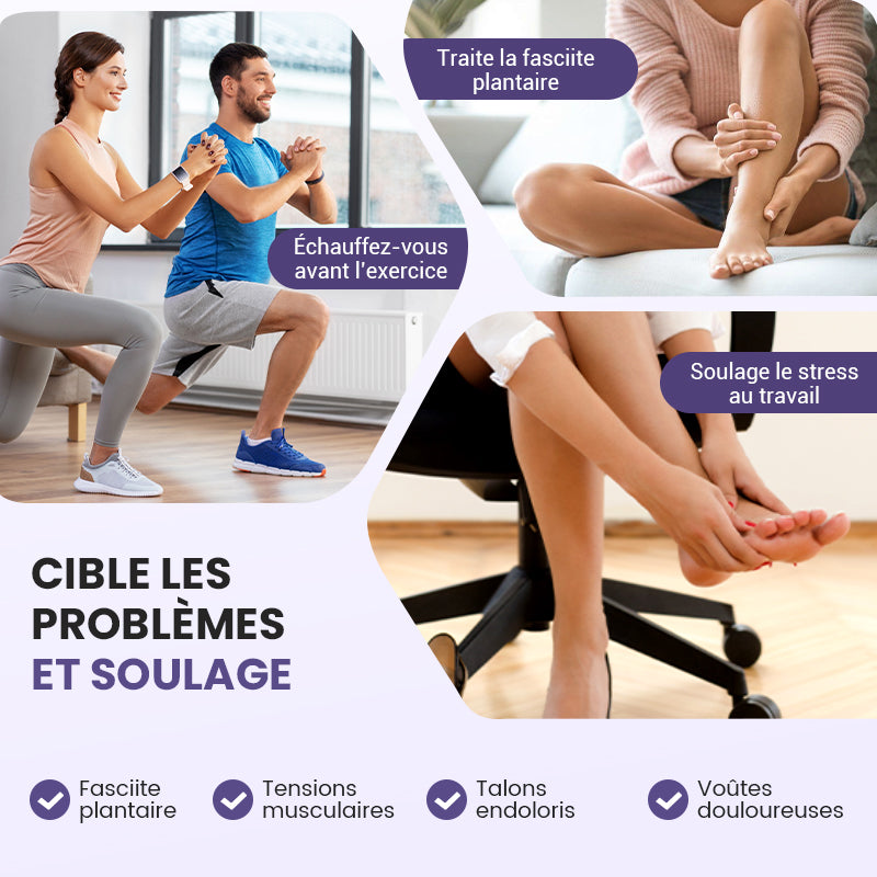 🏆Apaisement Immédiat ! Rouleau de Massage Portable à Deux Têtes pour les Pieds🦶🌿