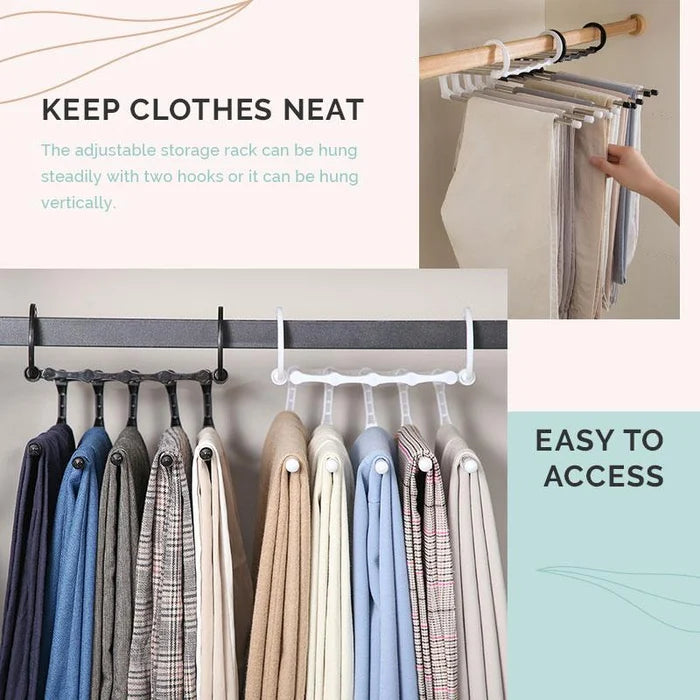 đâš Porte-Pantalons Multifonctionnel â Gain de Place et Pratique đđ