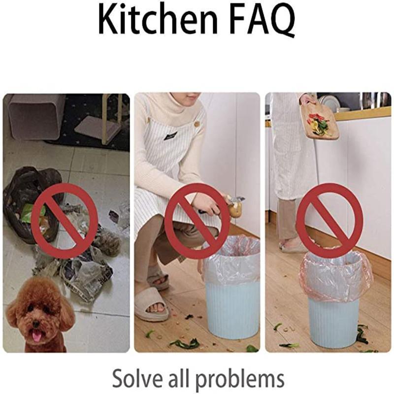 🚀😍Obtenez 5 rouleaux de sacs poubelle gratuitement🗑️Poubelle pliable pour armoires de cuisine✨