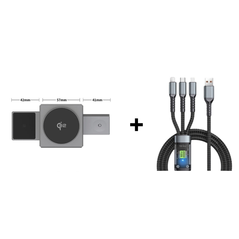 🔥Offres spéciales - Station de recharge magnétique sans fil pliable 3 en 1