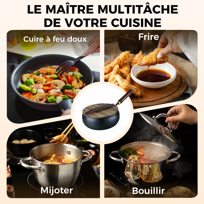 Assurance qualité + Poêle en fer épais à revêtement non toxique 👨🍳