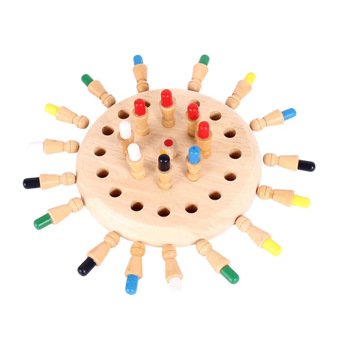 Cadeaux pour enfantsđJeu d'Ă©checs en bois Memory Match Stick