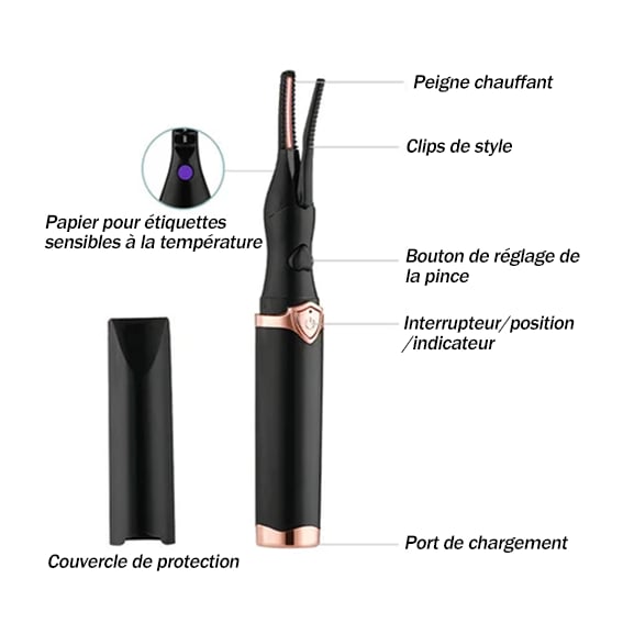 Vente du dernier jour 49% de réduction💥Recourbe-cils thermique électrique✨ Clignez des yeux et éblouissez ! 👁️