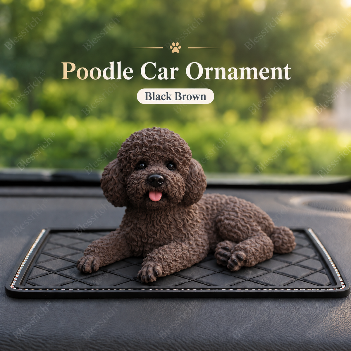Décoration de voiture « Caniche » – La touche la plus mignonne pour votre tableau de bord 🐶✨