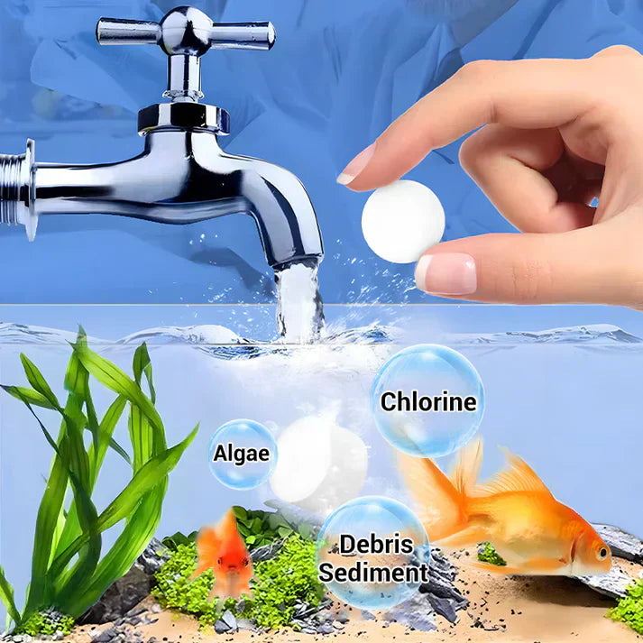 ♻️Comprimé puissant de purification de l'eau d'aquarium💧