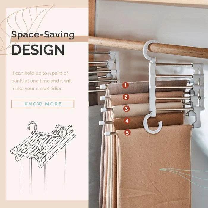 đâš Porte-Pantalons Multifonctionnel â Gain de Place et Pratique đđ