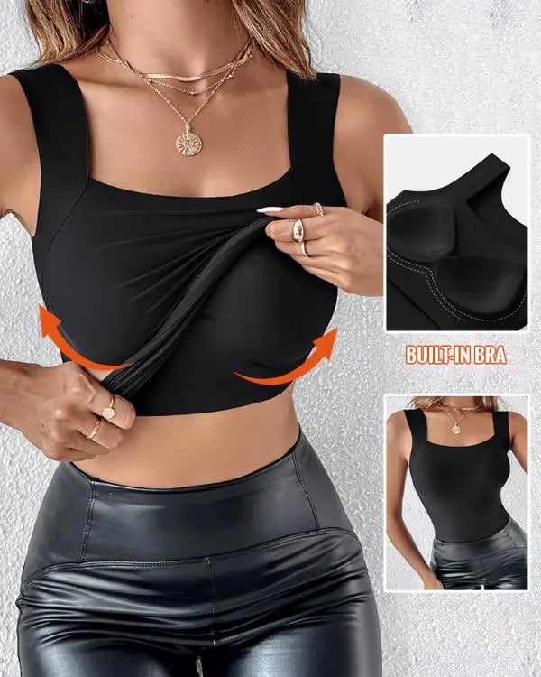 🏆Débardeur femme avec soutien-gorge intégré - Confort ultime🌿👑