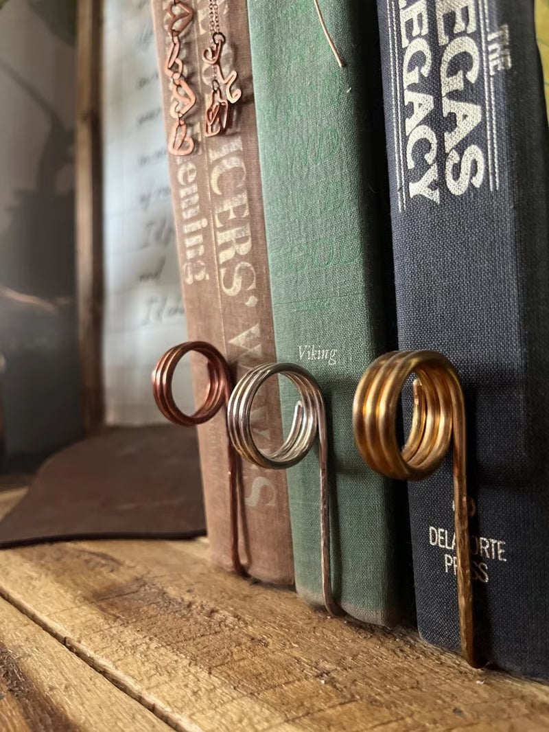 Handmade Utility Book Holder Ring Bookmark