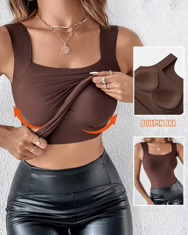 🏆Débardeur femme avec soutien-gorge intégré - Confort ultime🌿👑