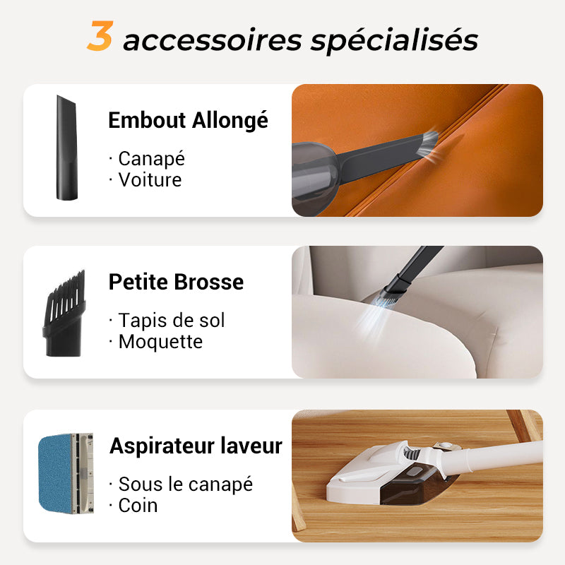 💥SOLDES 2025 -50%💥 Aspirateur balai sans fil portable + Livraison gratuite ✈️