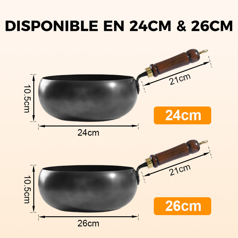 Assurance qualité + Poêle en fer épais à revêtement non toxique 👨🍳