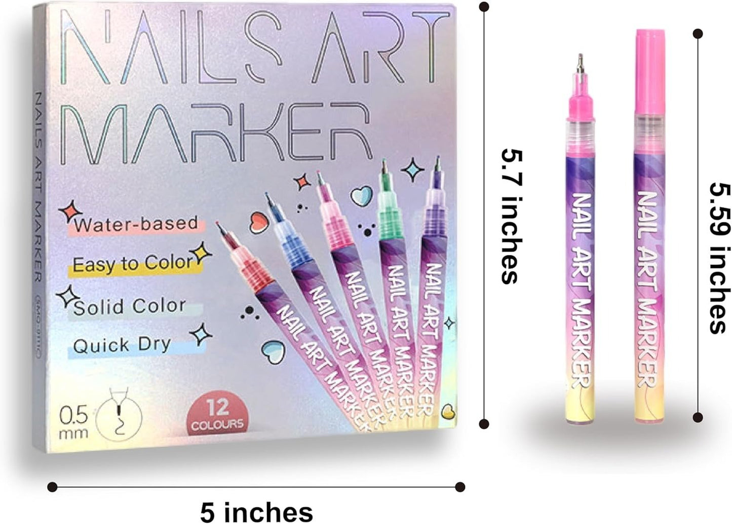 🎁PRIX SPÉCIAL DE LA SEMAINE DERNIÈRE : 9,99 € !!⏳Set de 12 stylos pour nail art🎨💅