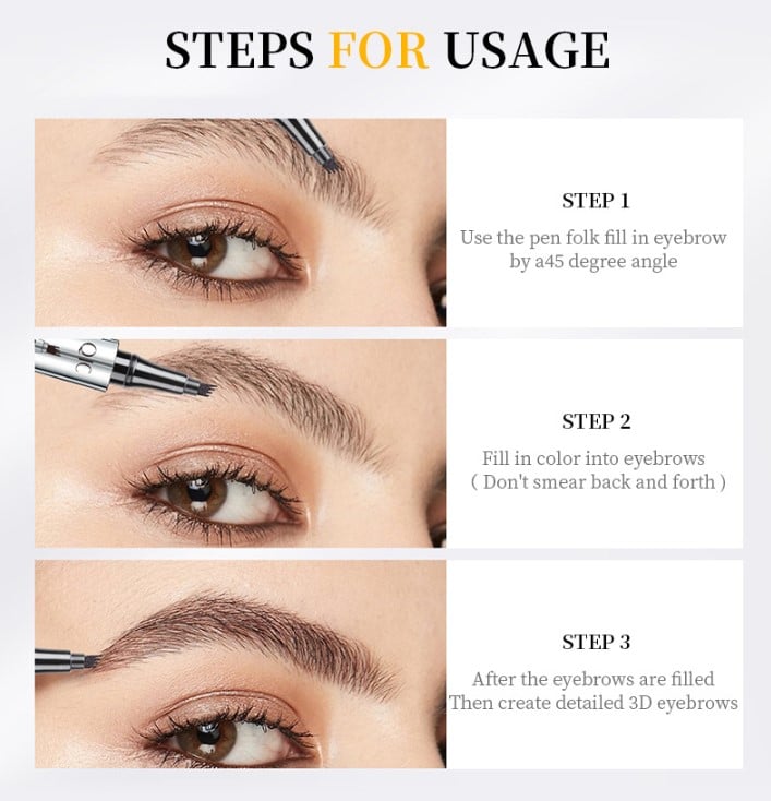 đ„Crayon de tatouage 3D impermĂ©able Ă 4 pointes de fourche pour microblading (đ„ achetez-en 1, obtenez-en 1 gratuit)