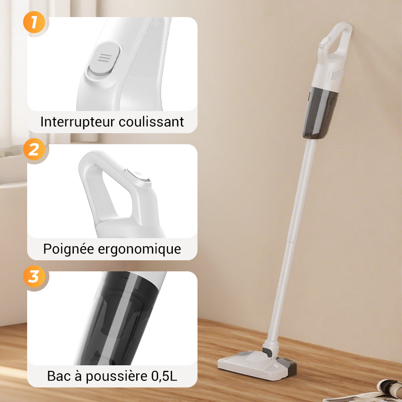 💥SOLDES 2025 -50%💥 Aspirateur balai sans fil portable + Livraison gratuite ✈️