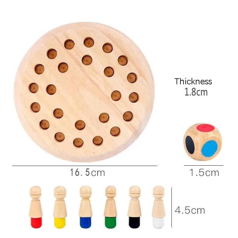Cadeaux pour enfantsđJeu d'Ă©checs en bois Memory Match Stick