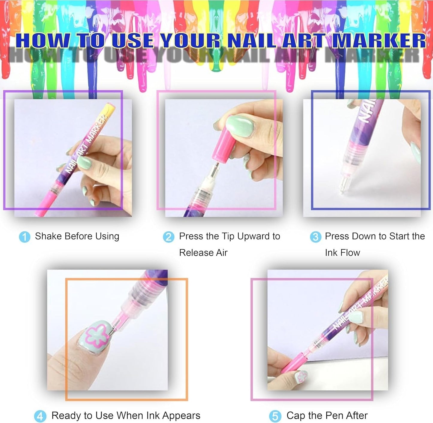 🎁PRIX SPÉCIAL DE LA SEMAINE DERNIÈRE : 9,99 € !!⏳Set de 12 stylos pour nail art🎨💅