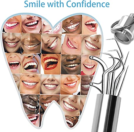 ⚡ Set de cure-dents en acier inoxydable | Hygiénique & Durable 🦷✅