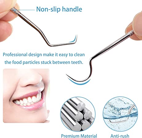 ⚡ Set de cure-dents en acier inoxydable | Hygiénique & Durable 🦷✅