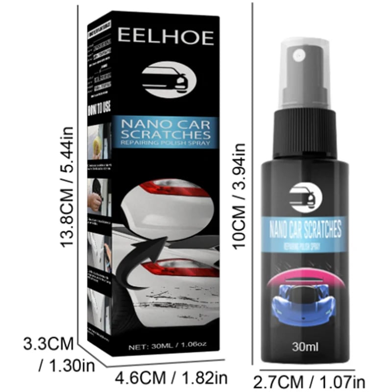 PxcxuCar Scratch Repair Spray(🚙 Adapté à toutes les couleurs de peinture de voiture)