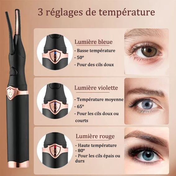 Vente du dernier jour 49% de réduction💥Recourbe-cils thermique électrique✨ Clignez des yeux et éblouissez ! 👁️