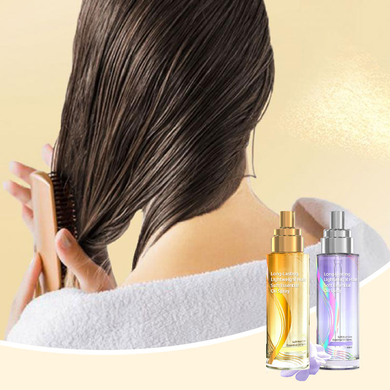 đ„50 % DE RĂDUCTIONđ„Spray d'huile essentielle longue durĂ©e et lĂ©gĂšre pour cheveux souples