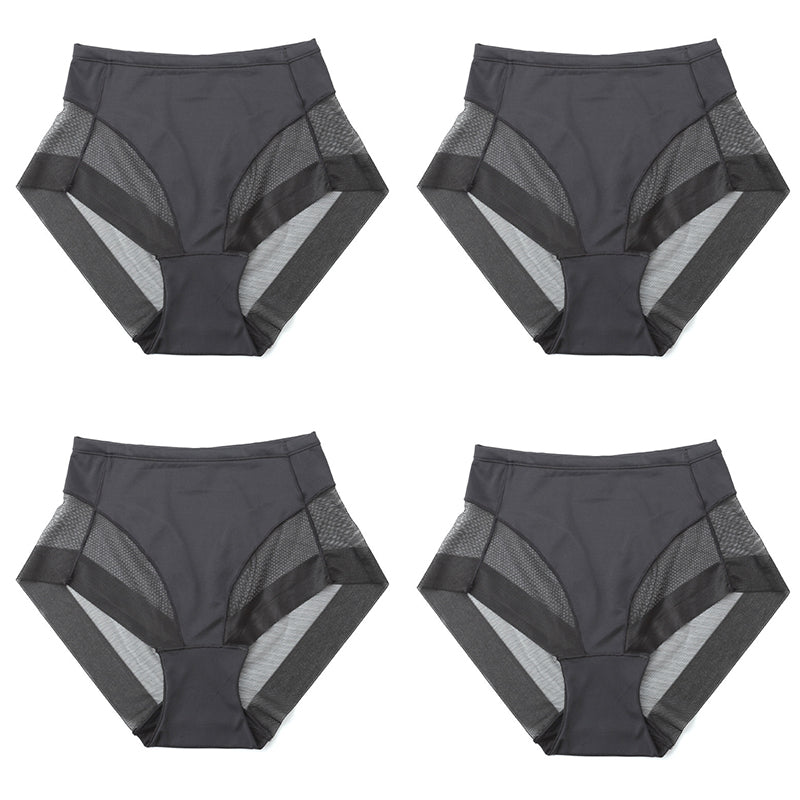 🎁(4 pièces) Achetez-en 1 et obtenez-en 3 gratuitement ⏳Slip moulant taille haute en soie glacée sans couture