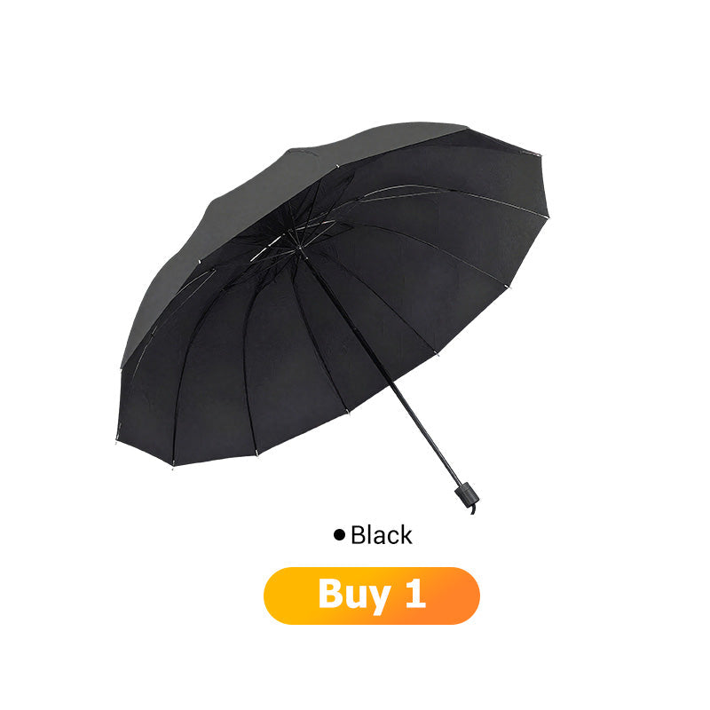 🌂55 % de réduction🔥Grand parapluie pliable avec 12 baleines résistantes au vent