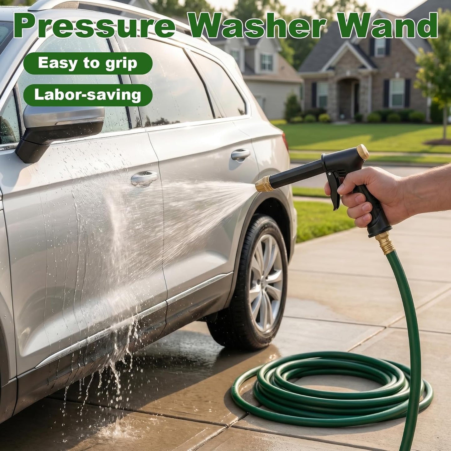 💦 PROMO LIMITÉE 50% DE RÉDUCTION ! 💥 Ensemble Buses Pulvérisation Nettoyeur Haute Pression – Laiton, Mousse Active, Verrouillage Continu ✨