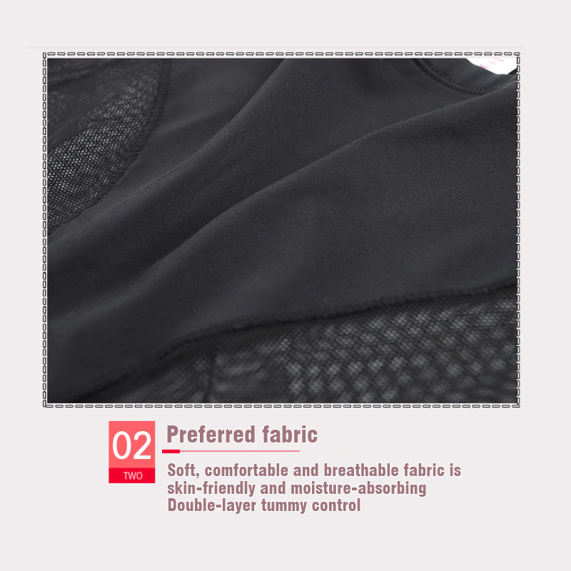 🎁(4 pièces) Achetez-en 1 et obtenez-en 3 gratuitement ⏳Slip moulant taille haute en soie glacée sans couture