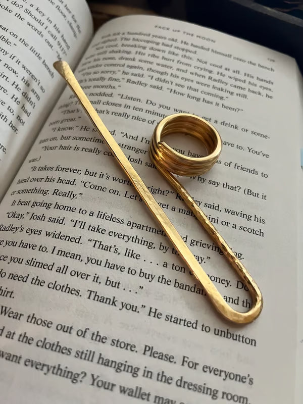 Handmade Utility Book Holder Ring Bookmark