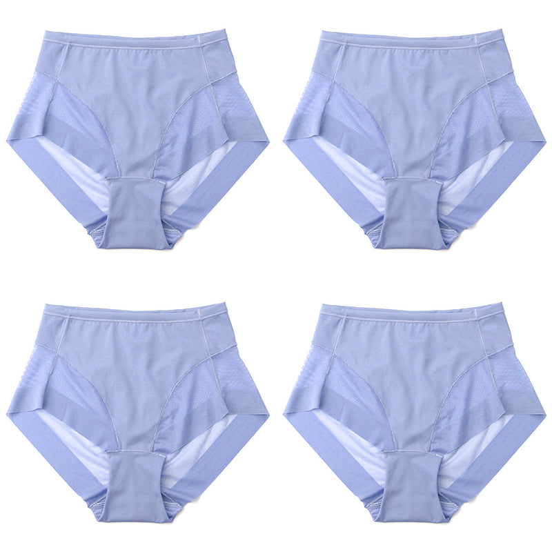 🎁(4 pièces) Achetez-en 1 et obtenez-en 3 gratuitement ⏳Slip moulant taille haute en soie glacée sans couture