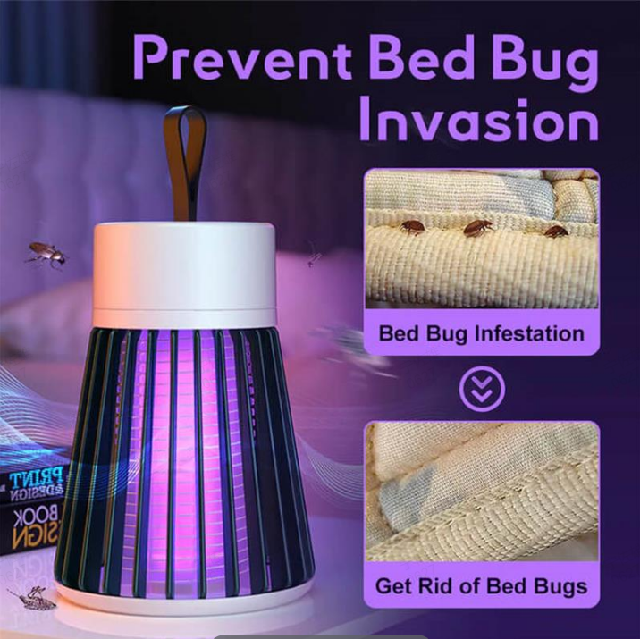 🏆Destructeur d'insectes portable pour l'intérieur et l'extérieur - Piège à mouches et à moustiques🦟⚡