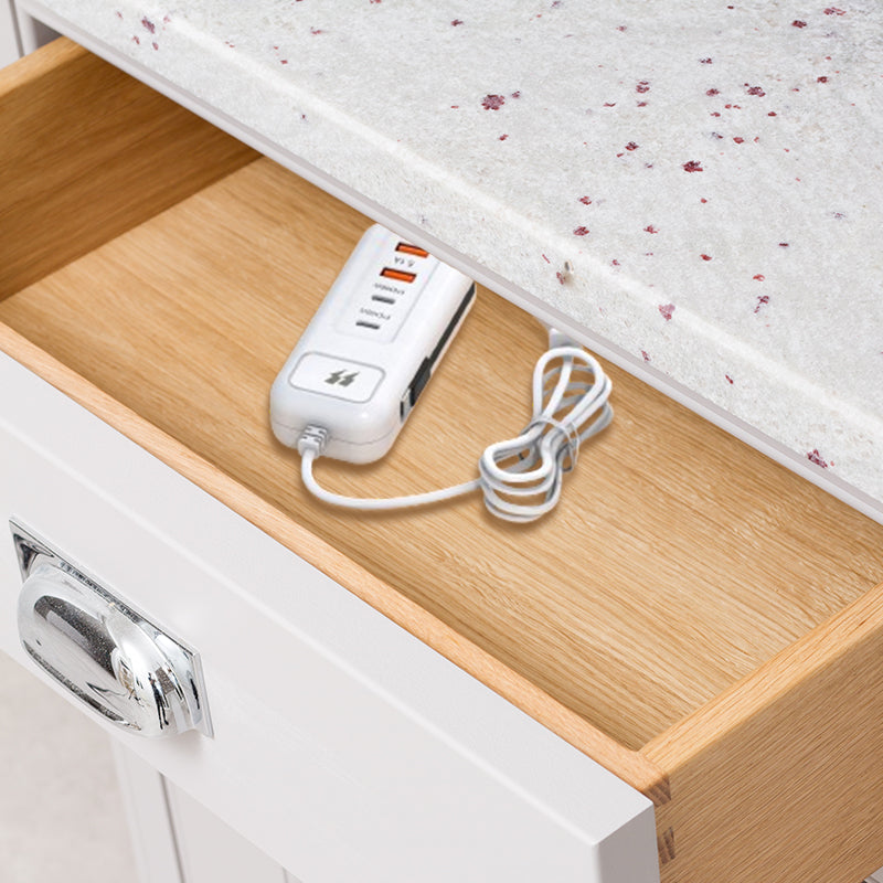 Prise multifonctionnelle à chargement rapide - 2PD + 2USB