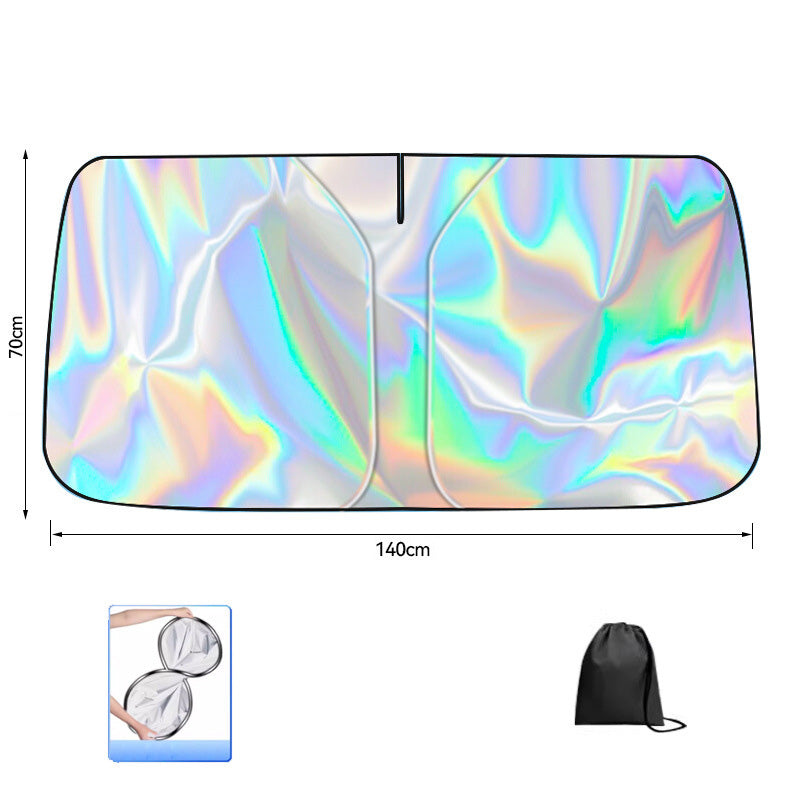 ☀️Pare-Soleil Pliant pour Pare-Brise de Voiture☀️ 🚗✨Filtre UV Avancé • Compact & Rapide à Installer✨