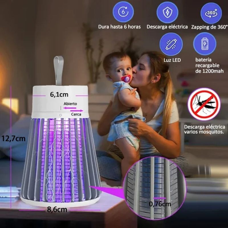 🏆Destructeur d'insectes portable pour l'intérieur et l'extérieur - Piège à mouches et à moustiques🦟⚡